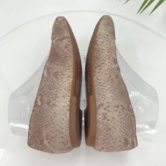 Born Women's Adour Flats Size 7.5 Ballet Shoe Brown Tan Leather Snakeskin Comfy - Picture 8 of 14